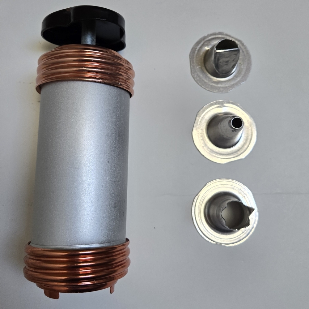 Vintage Mirro Aluminum Cookie Pastry Press With 3 Tips